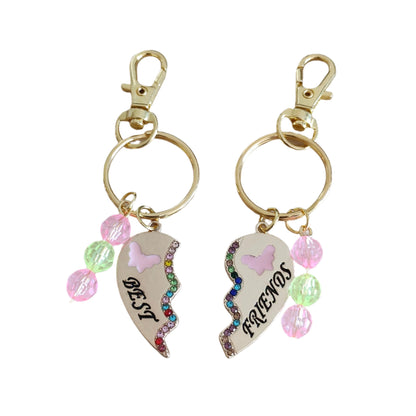 Keychain - Split heart friendship keychains