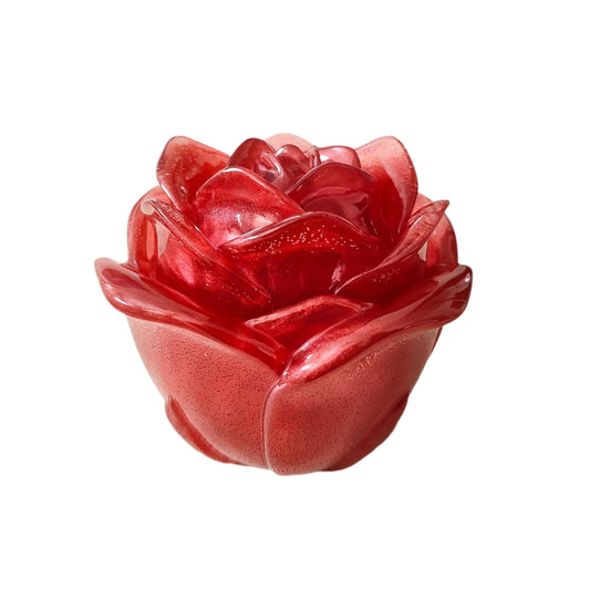 Knickknack - Resin rose trinket with lid