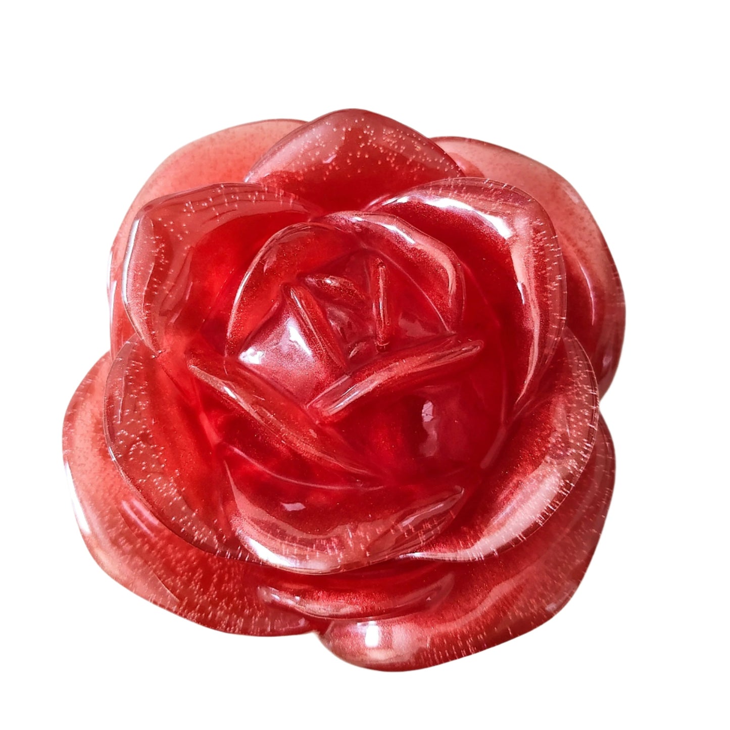 Knickknack - Resin rose trinket with lid