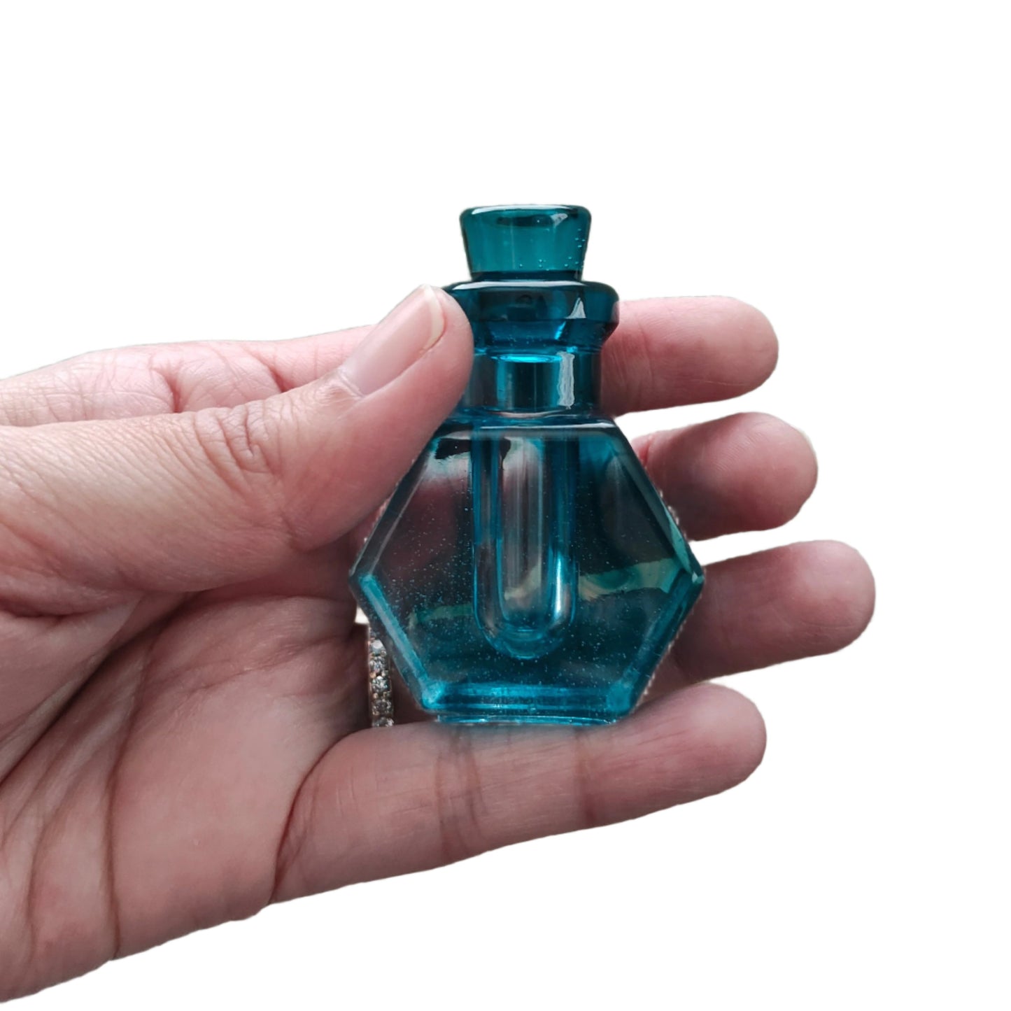 Knickknack - Resin small hexagon potion bottle trinket