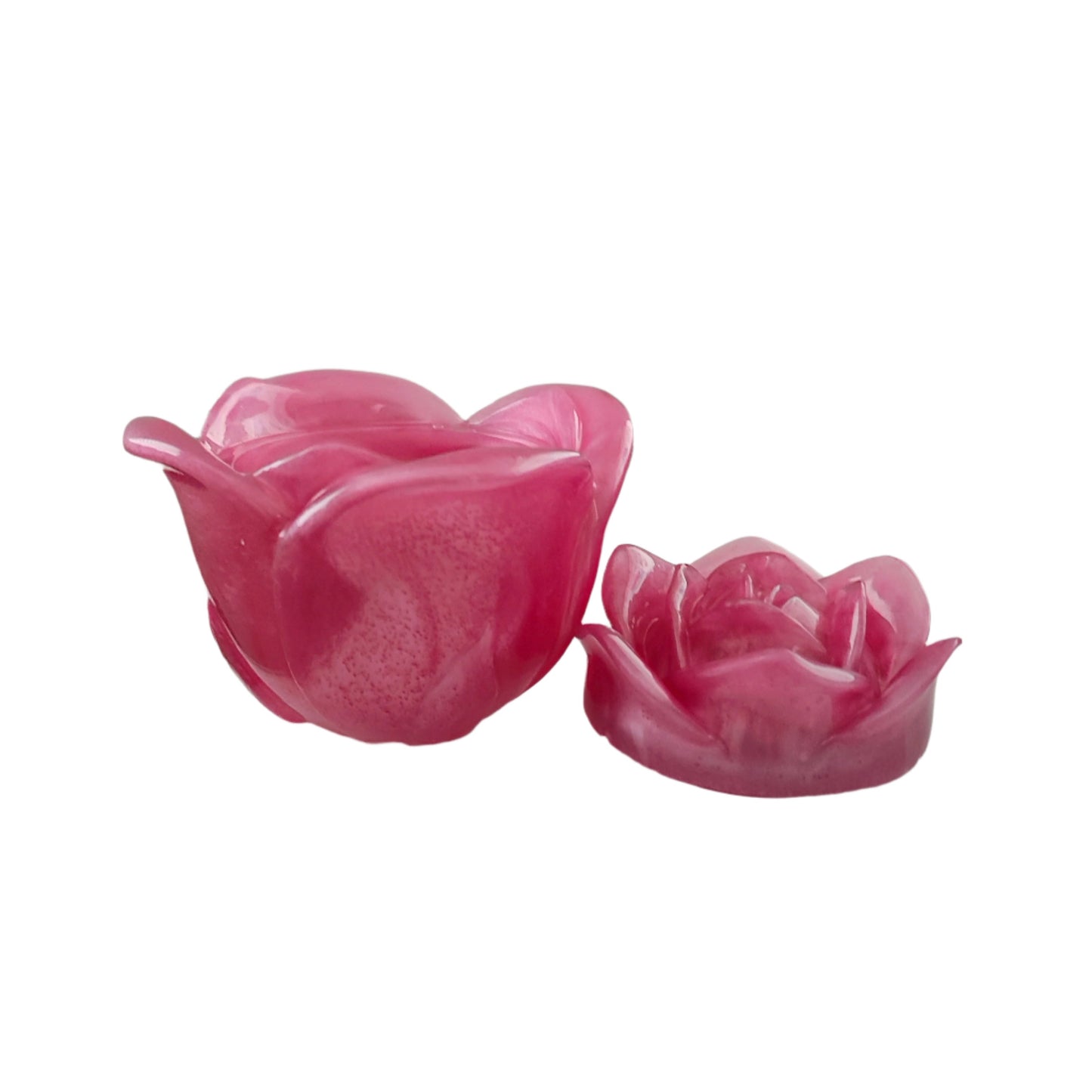 Knickknack - Resin rose trinket with lid