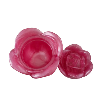 Knickknack - Resin rose trinket with lid