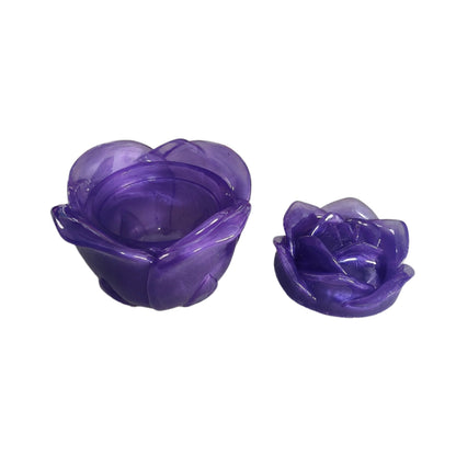 Knickknack - Resin rose trinket with lid