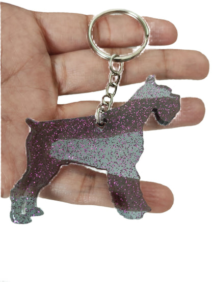 Keychain - Resin Scottish dog