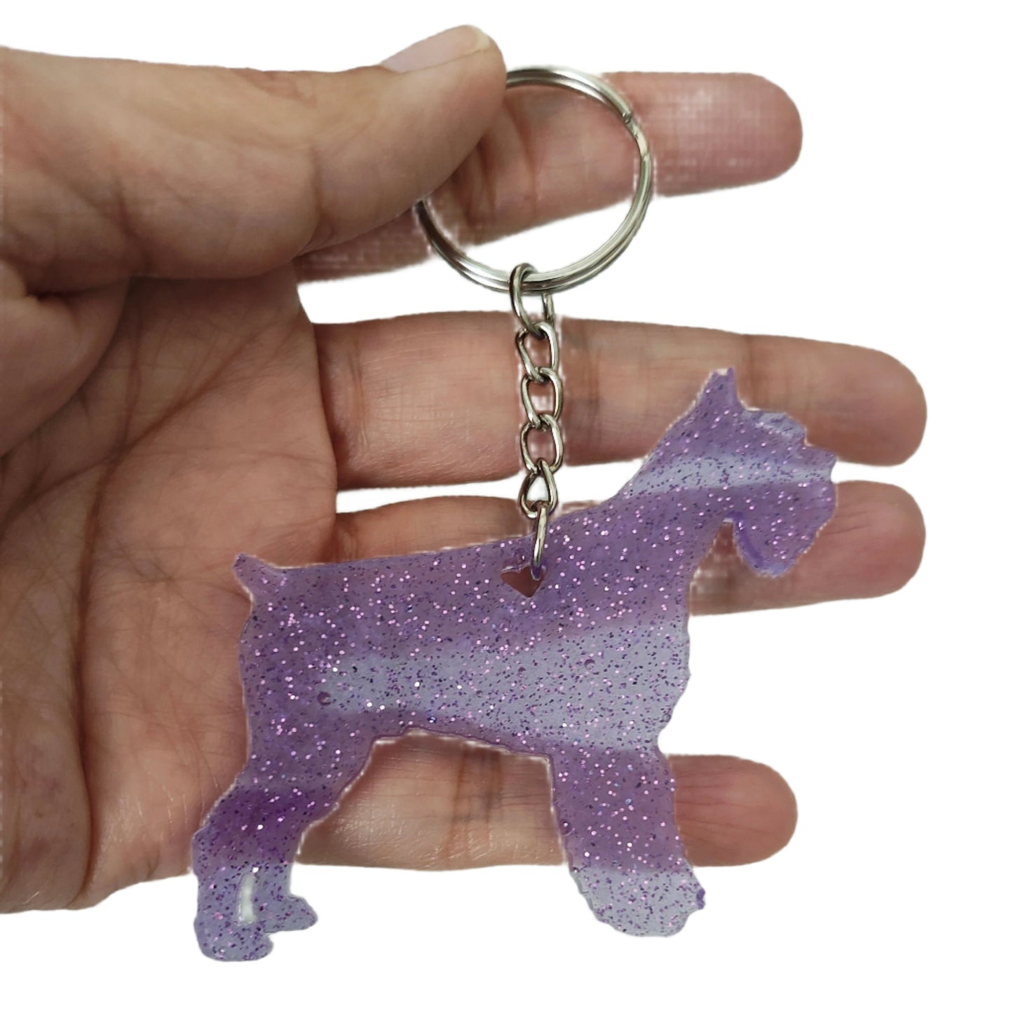 Keychain - Resin Scottish dog