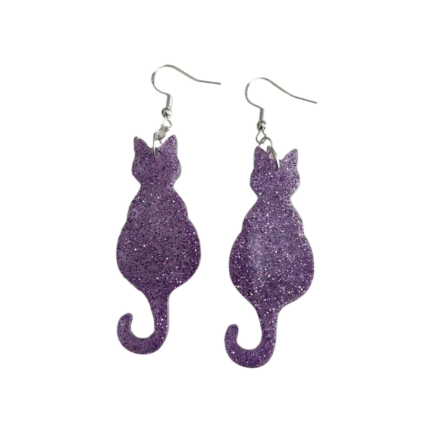 Earrings - Resin cat on hook