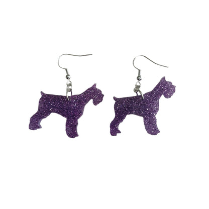 Earrings - Resin Scottish dog on hook