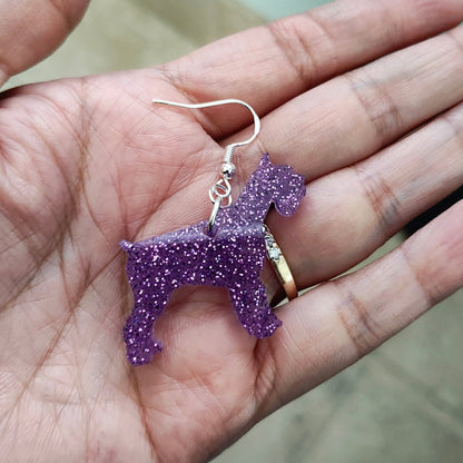 Earrings - Resin Scottish dog on hook