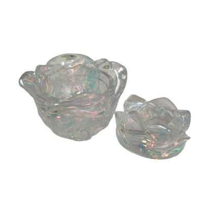 Knickknack - Resin rose trinket with lid