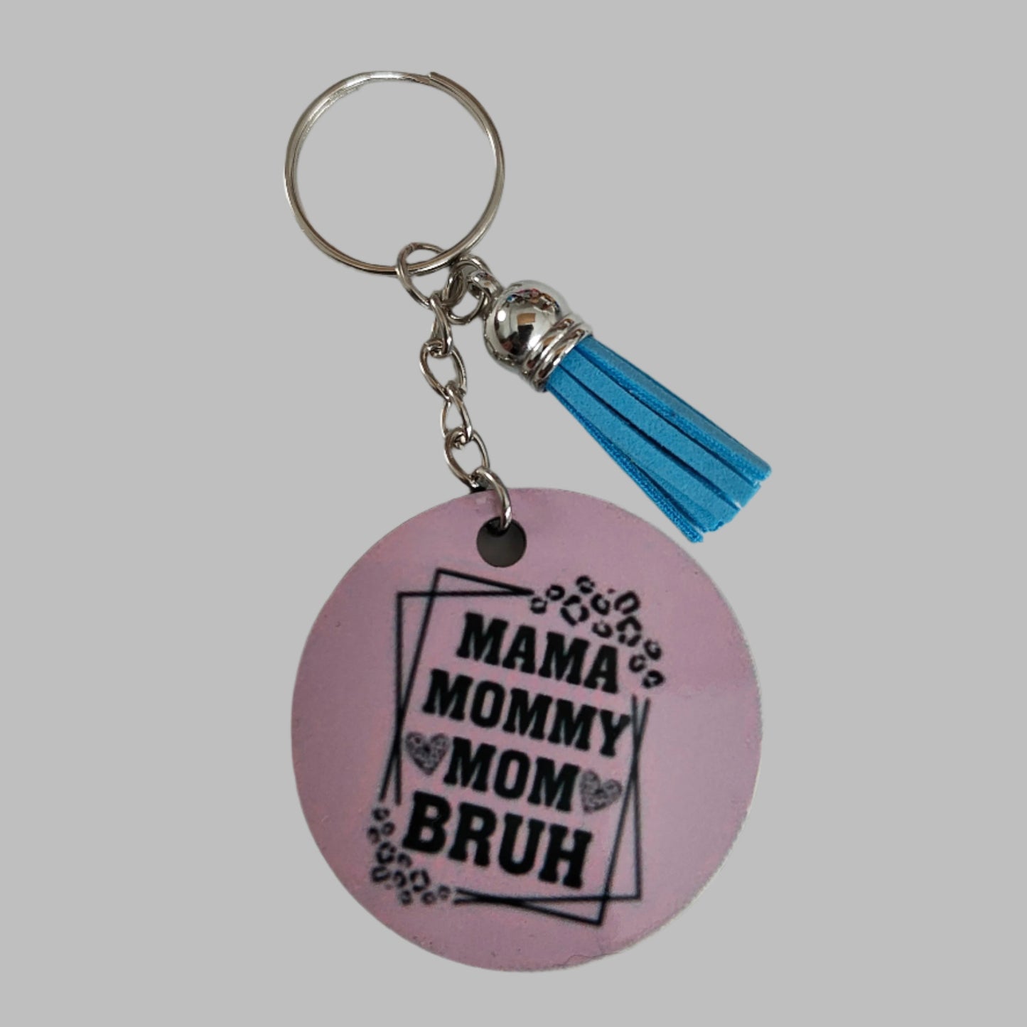 Keychain - Double sided sublimated "Mom"