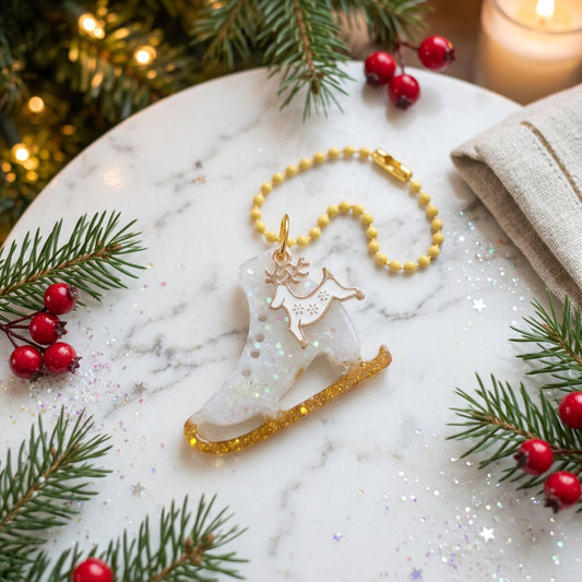 Keychain - Resin Christmas charm