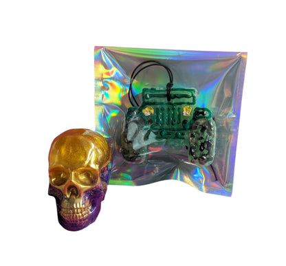 Gift Bundle - Jeep freshie with skull trinket