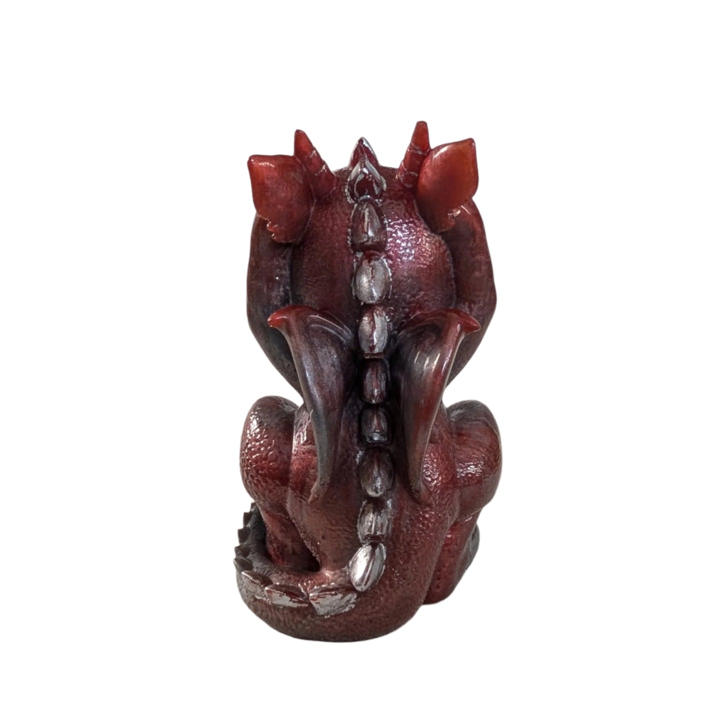 The Three Wise Dragons – Hand-Painted Metallic Resin Art