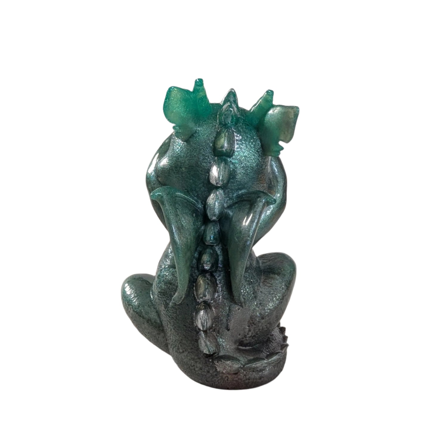 The Three Wise Dragons – Hand-Painted Metallic Resin Art