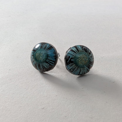 Earrings - Dried flowers Resin studs