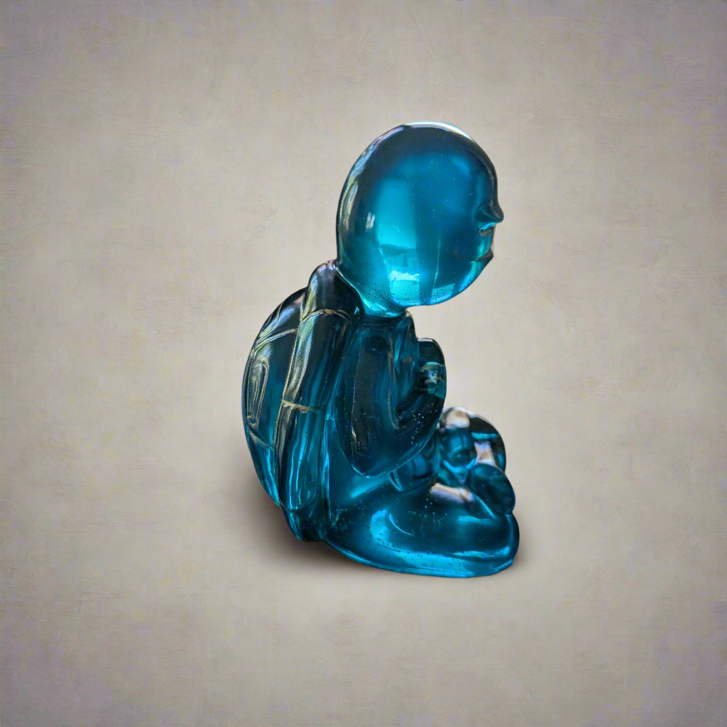 Tranquil Trio: Handmade Resin Meditation Turtles