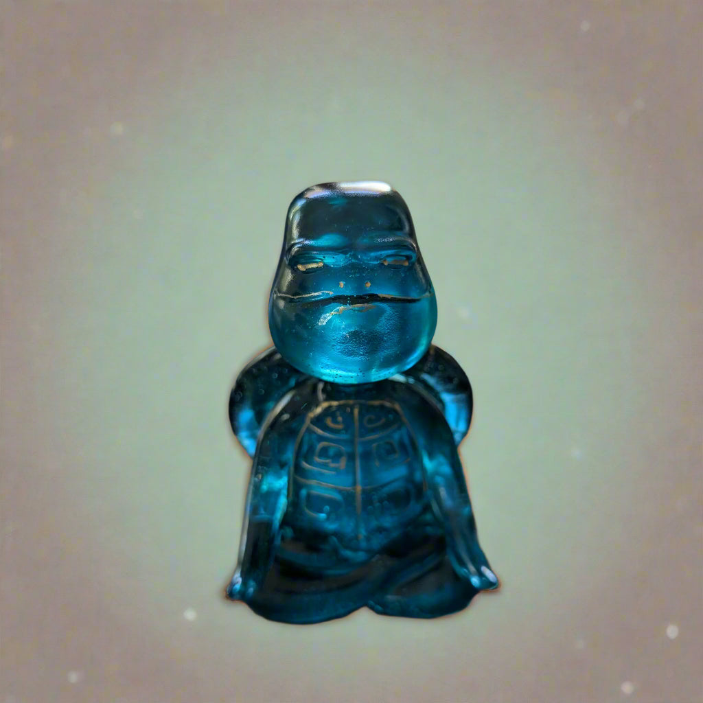 Tranquil Trio: Handmade Resin Meditation Turtles