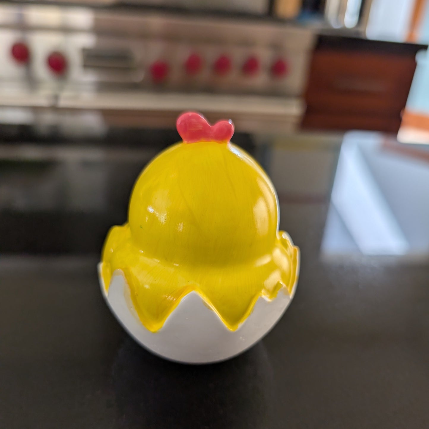 Knickknack - Resin Chick in egg trinket