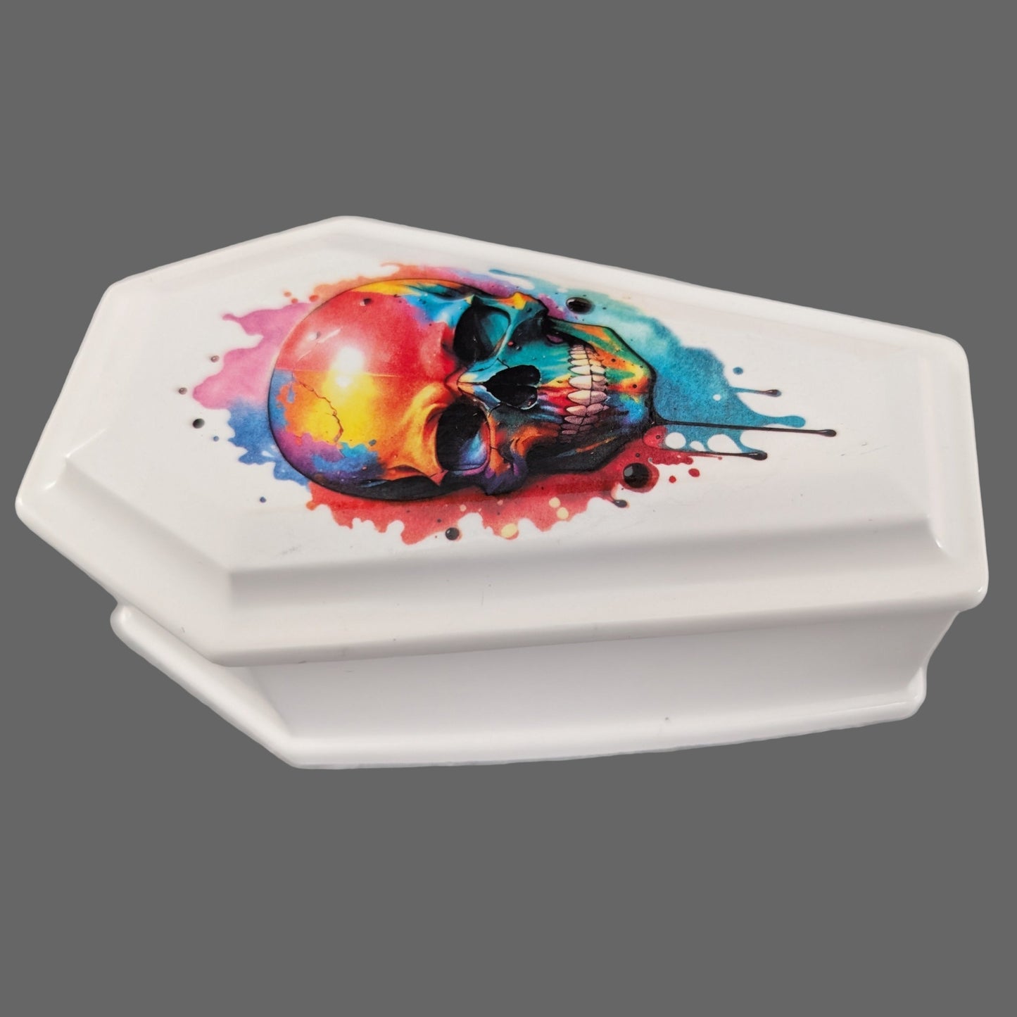 Knickknack - Resin coffin trinket box with lid