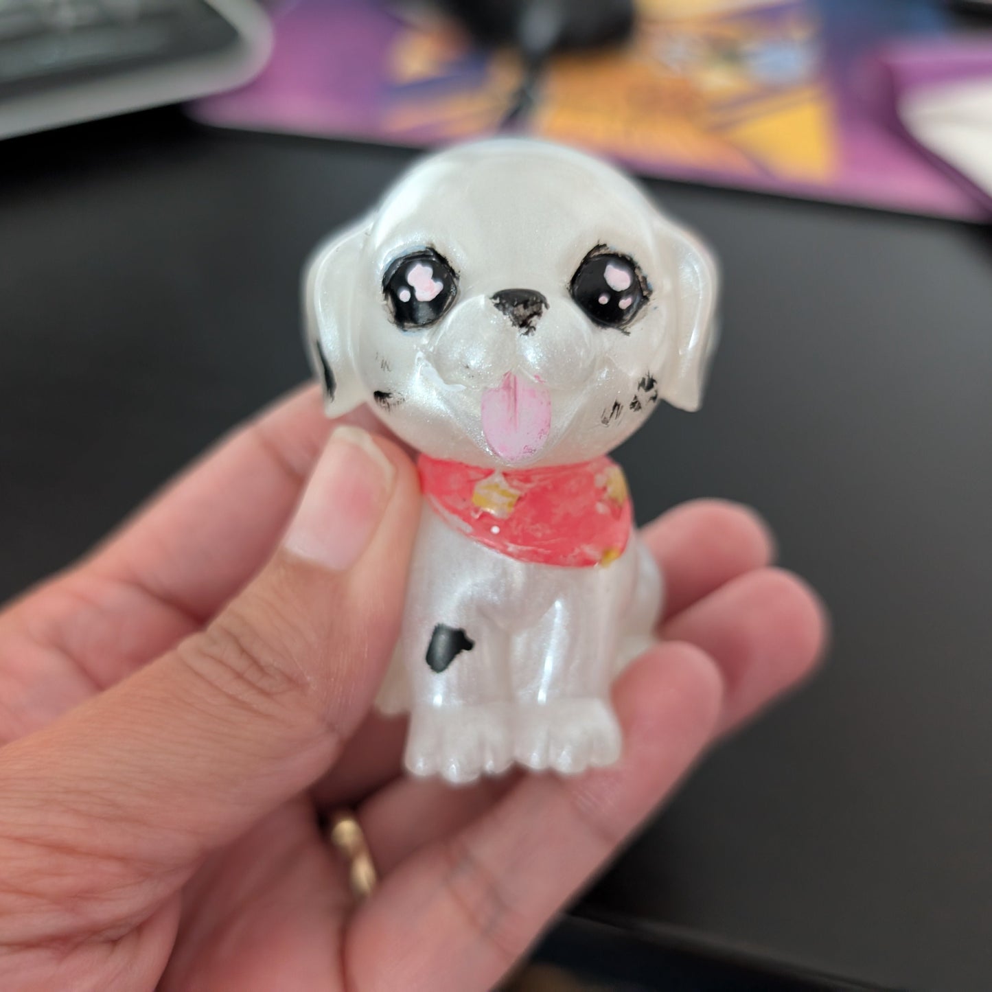 Knickknack - Resin small dalmatian  trinket