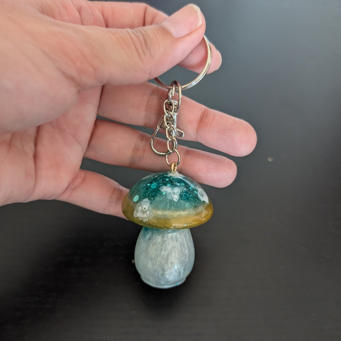 Keychain - Resin mushroom A