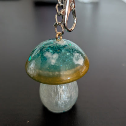 Keychain - Resin mushroom A