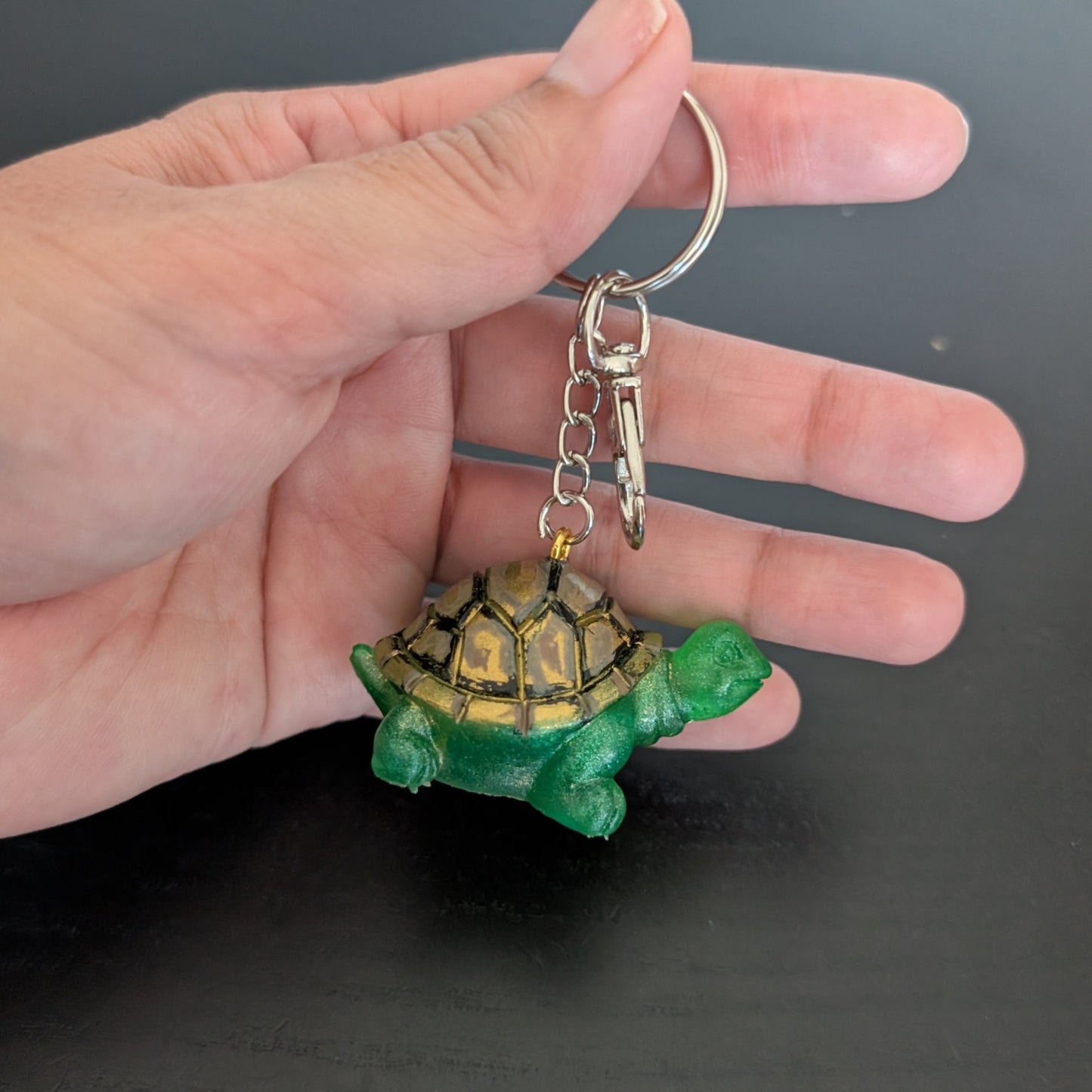 Keychain - Resin medium turtle