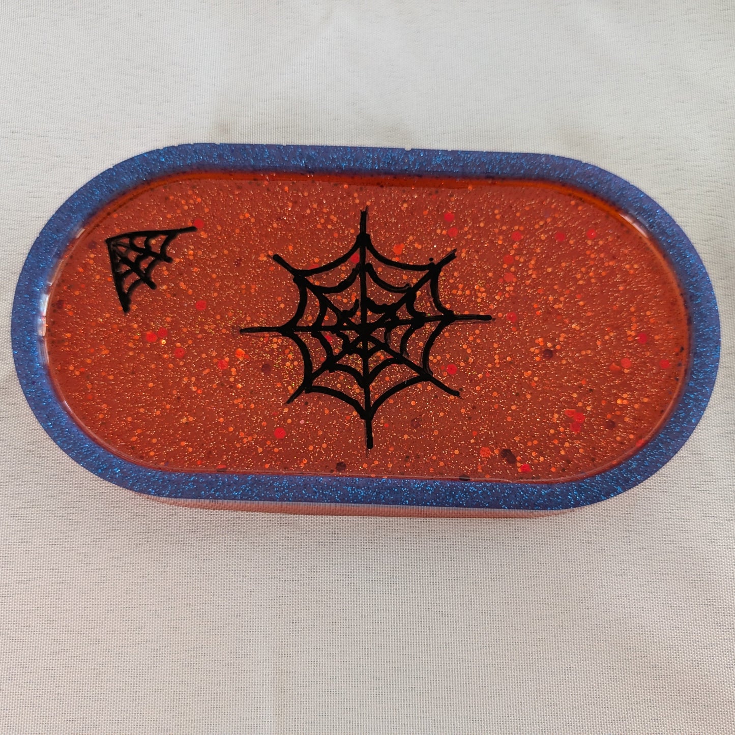 Knickknack - Resin oval trinket dish (Super hero themed)