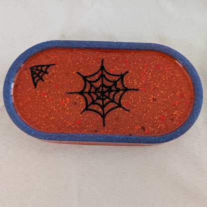 Knickknack - Resin oval trinket dish (Super hero themed)
