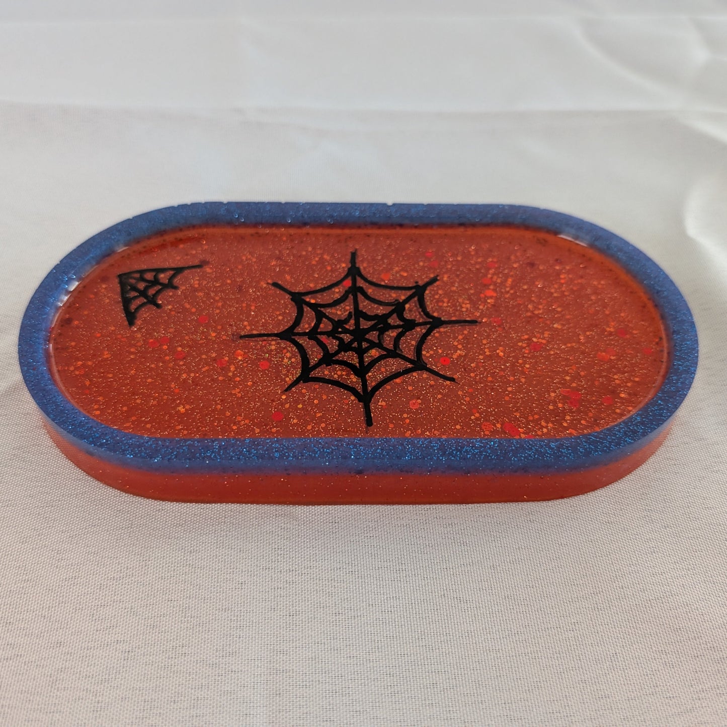 Knickknack - Resin oval trinket dish (Super hero themed)