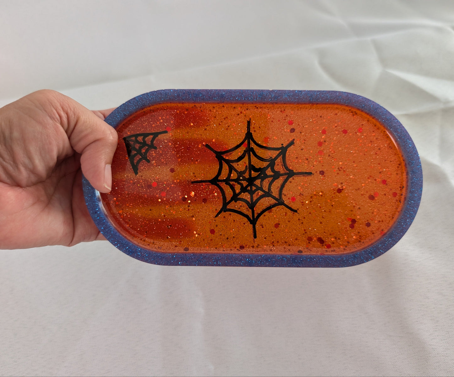 Knickknack - Resin oval trinket dish (Super hero themed)