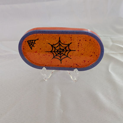 Knickknack - Resin oval trinket dish (Super hero themed)