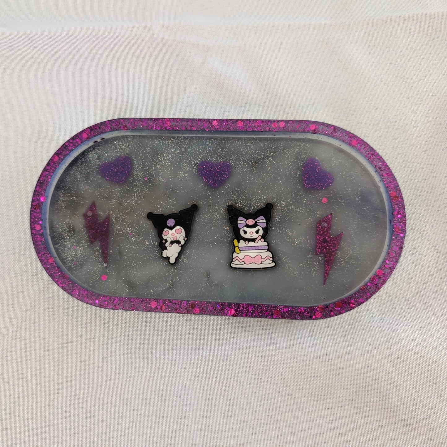 Knickknack - Resin oval trinket dish (Hello Kitty & Friends)
