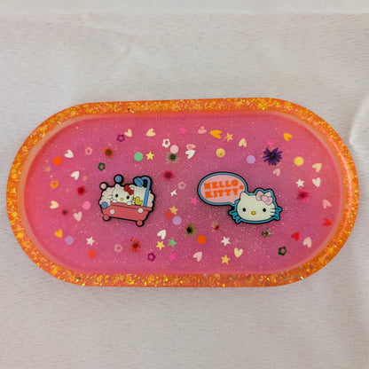 Knickknack - Resin oval trinket dish (Hello Kitty & Friends)