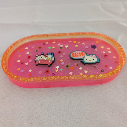 Knickknack - Resin oval trinket dish (Hello Kitty & Friends)