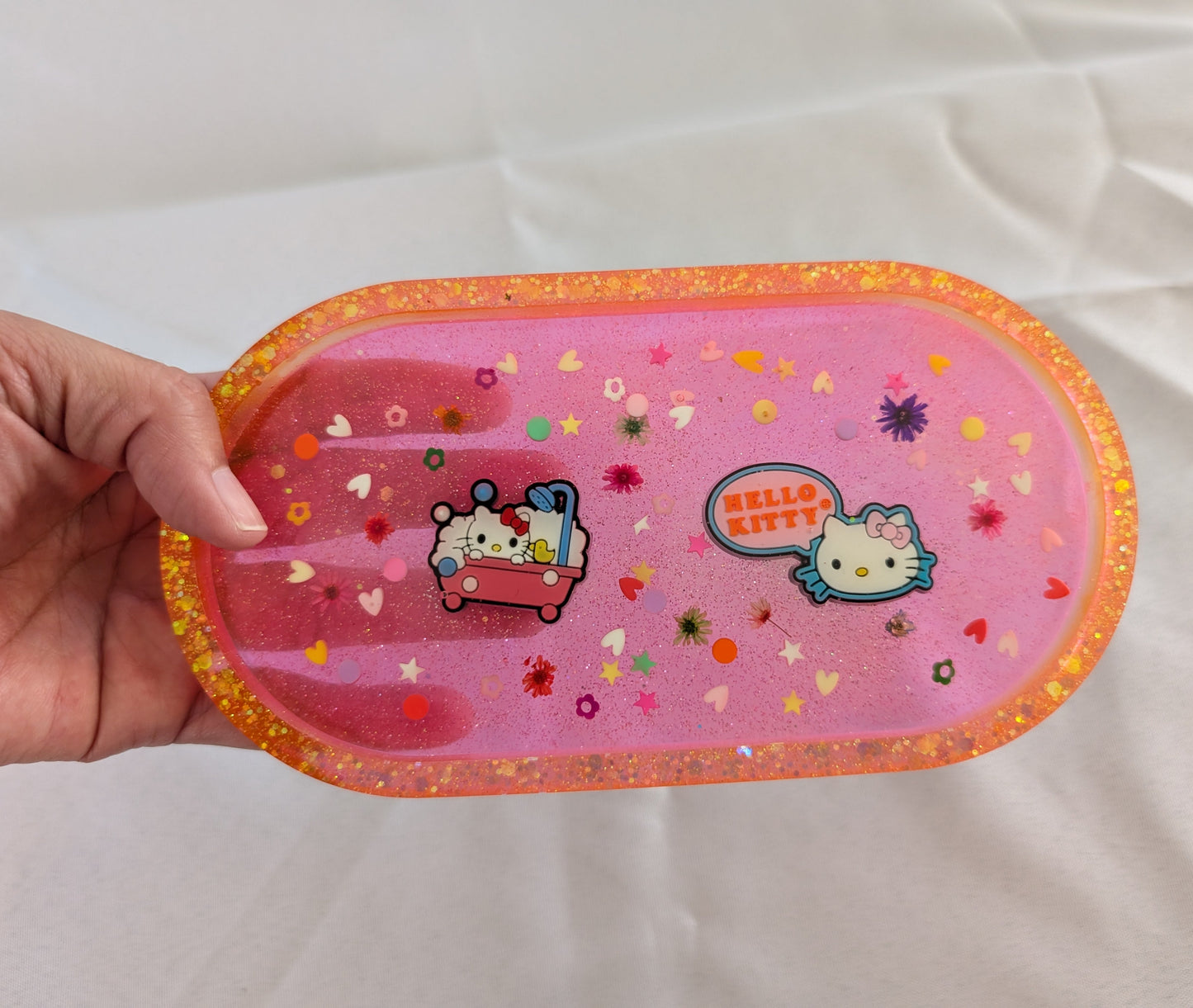 Knickknack - Resin oval trinket dish (Hello Kitty & Friends)