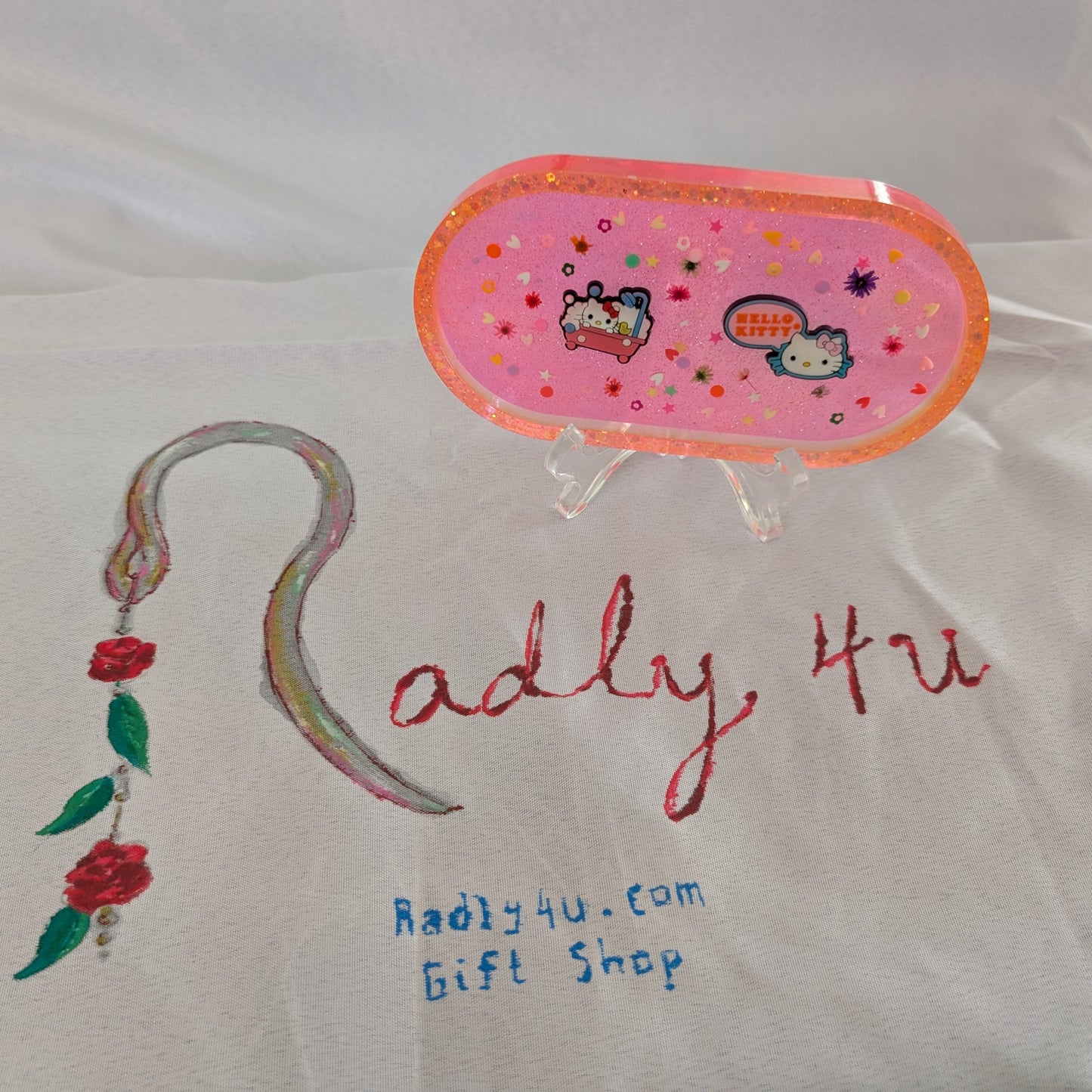 Knickknack - Resin oval trinket dish (Hello Kitty & Friends)