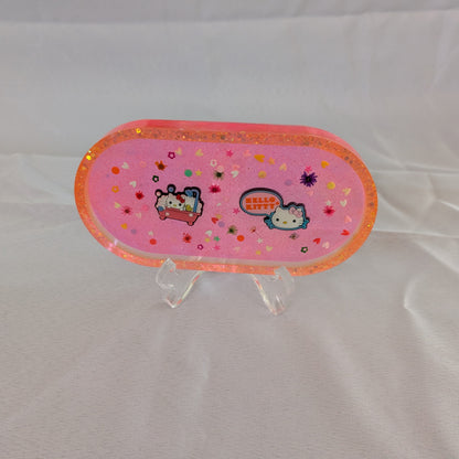 Knickknack - Resin oval trinket dish (Hello Kitty & Friends)