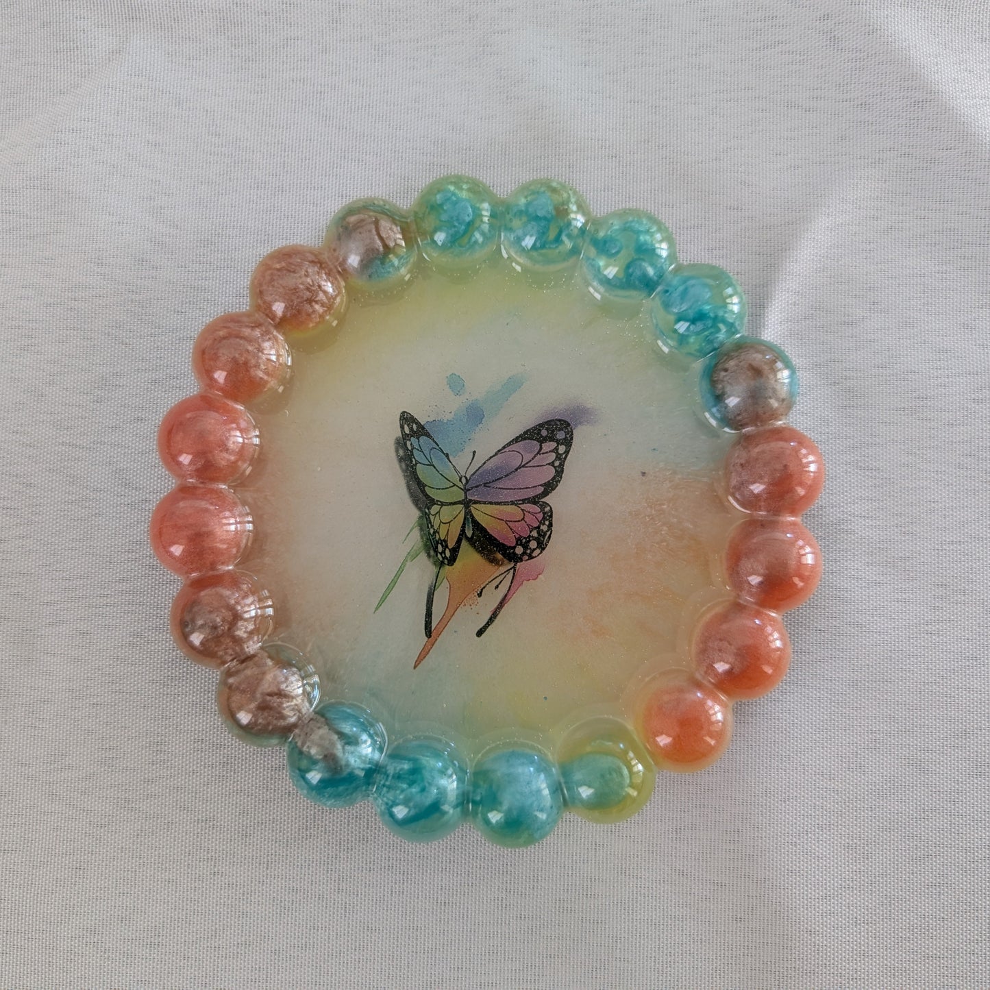 Knickknack - Round Resin trinket tray