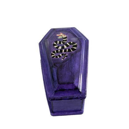 Knickknack - Resin coffin trinket box with lid