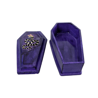 Knickknack - Resin coffin trinket box with lid