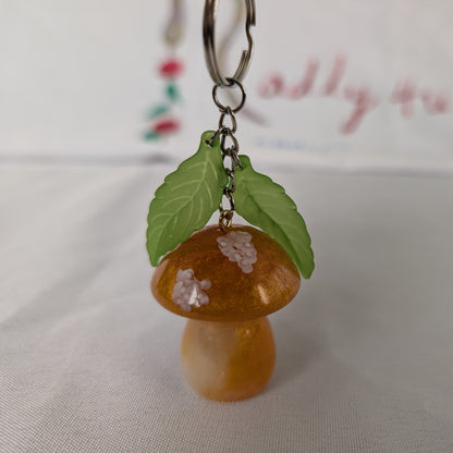 Keychain - Resin mushroom A