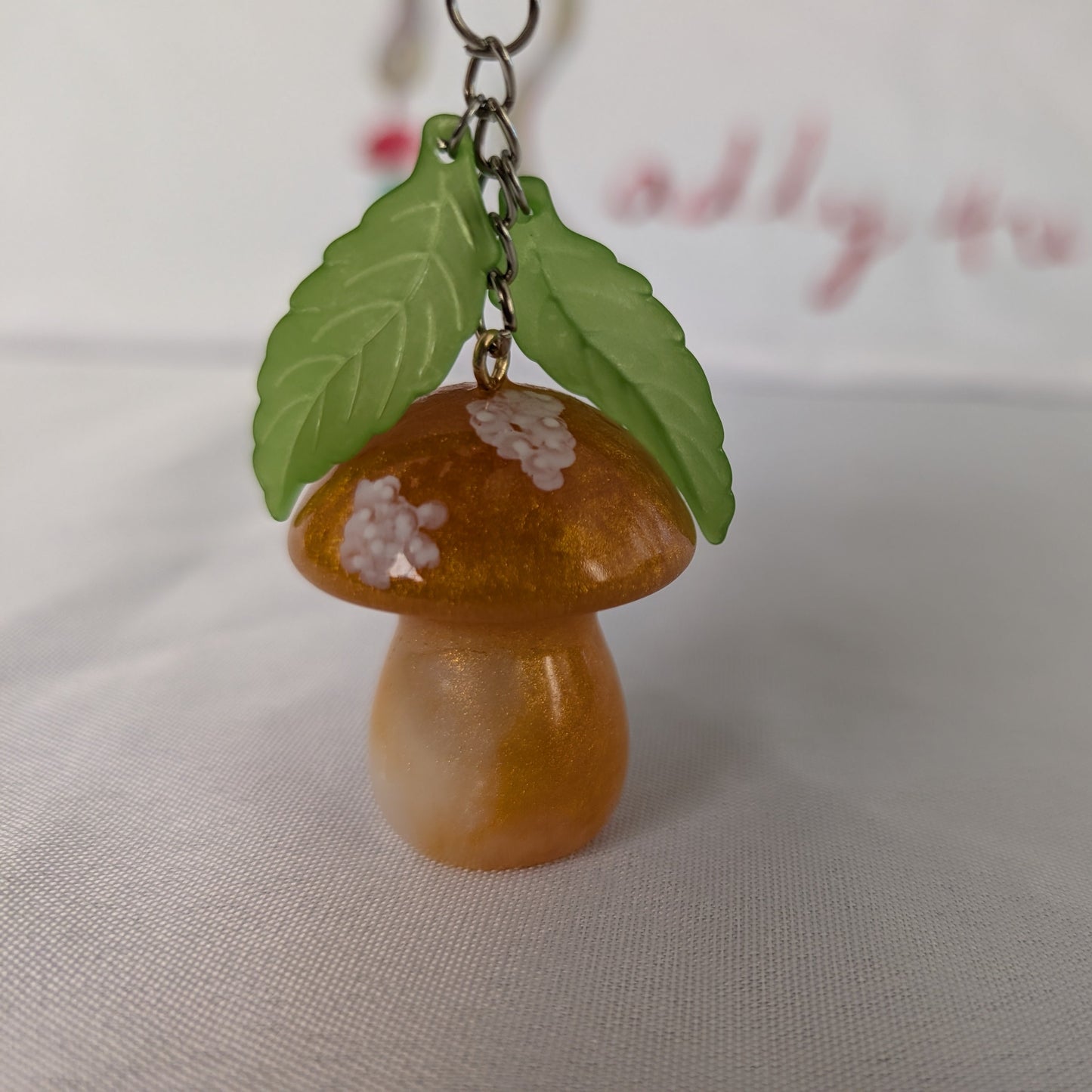 Keychain - Resin mushroom A