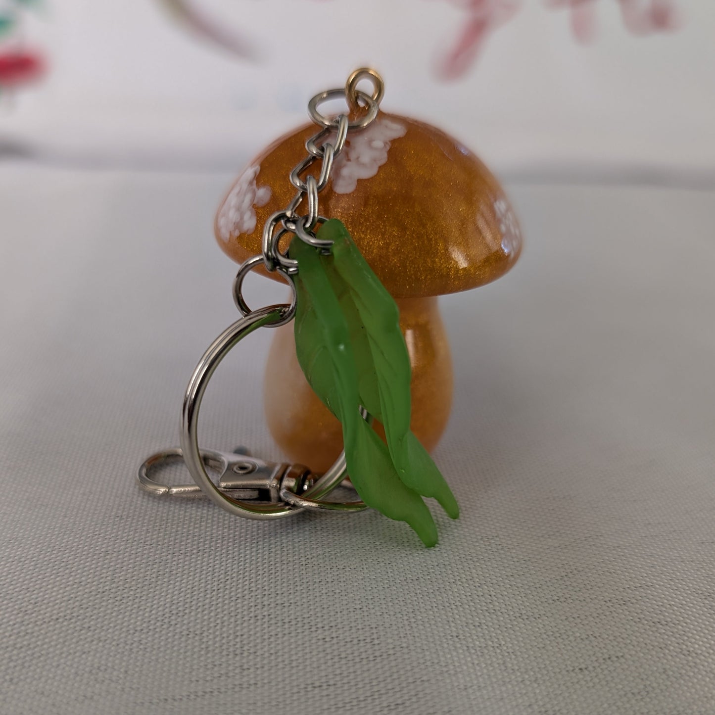 Keychain - Resin mushroom A