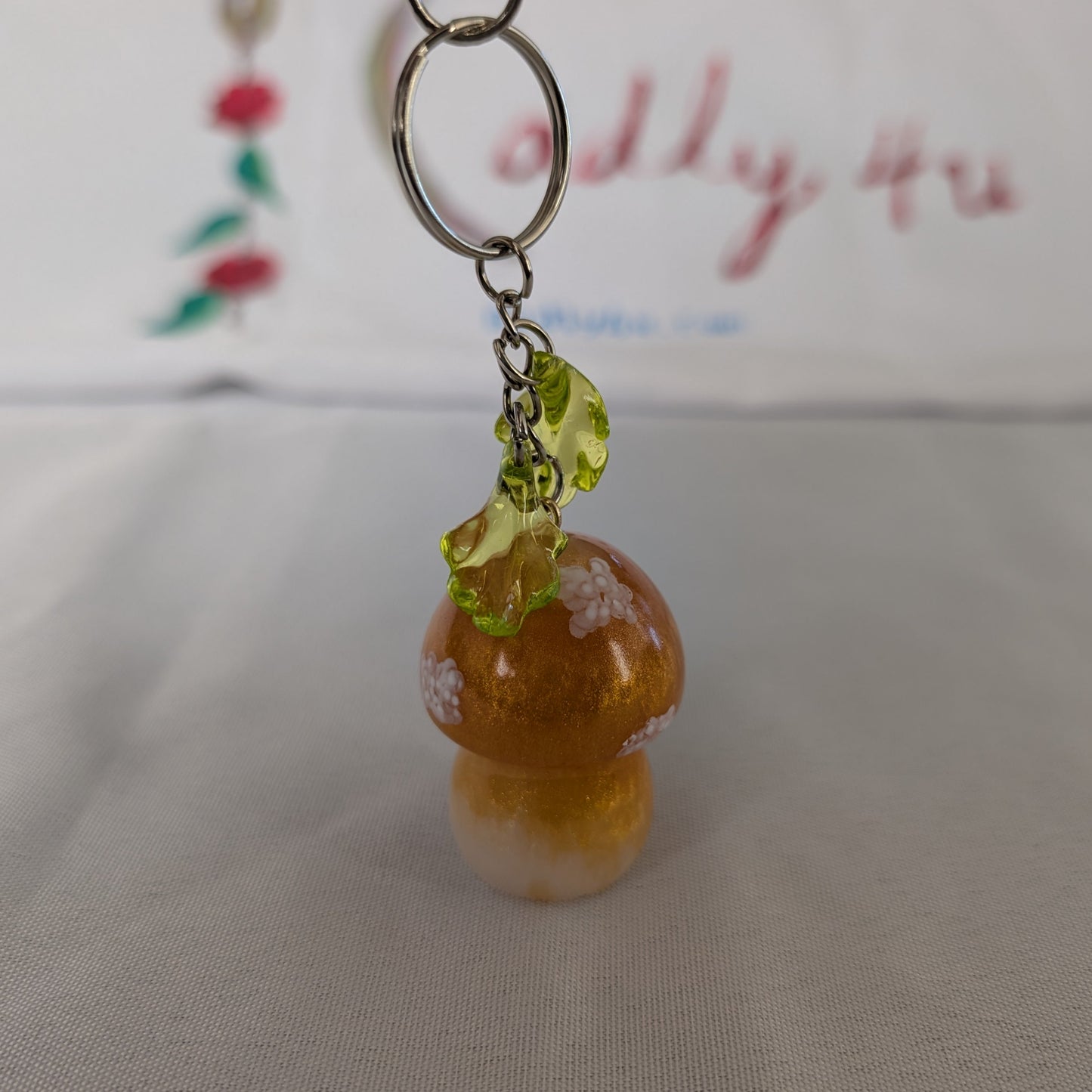 Keychain - Resin mushroom B