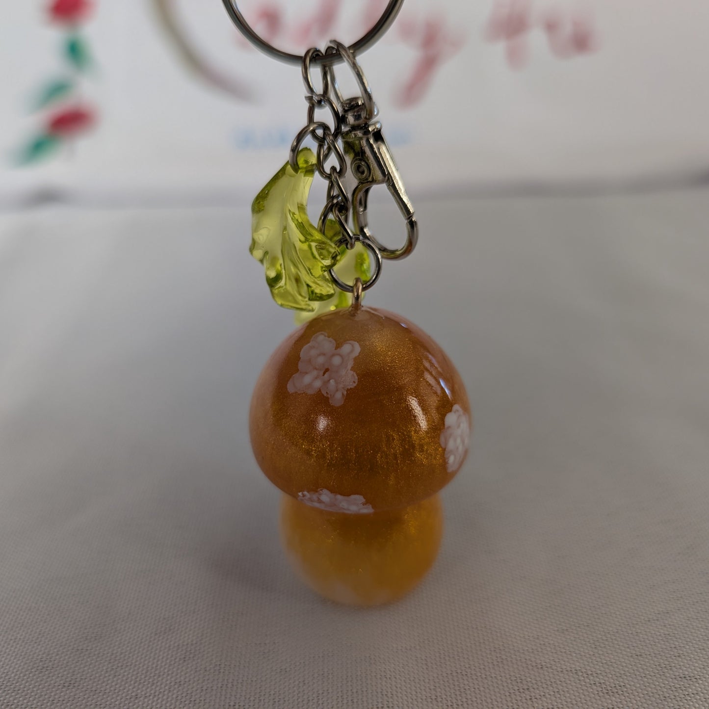 Keychain - Resin mushroom B