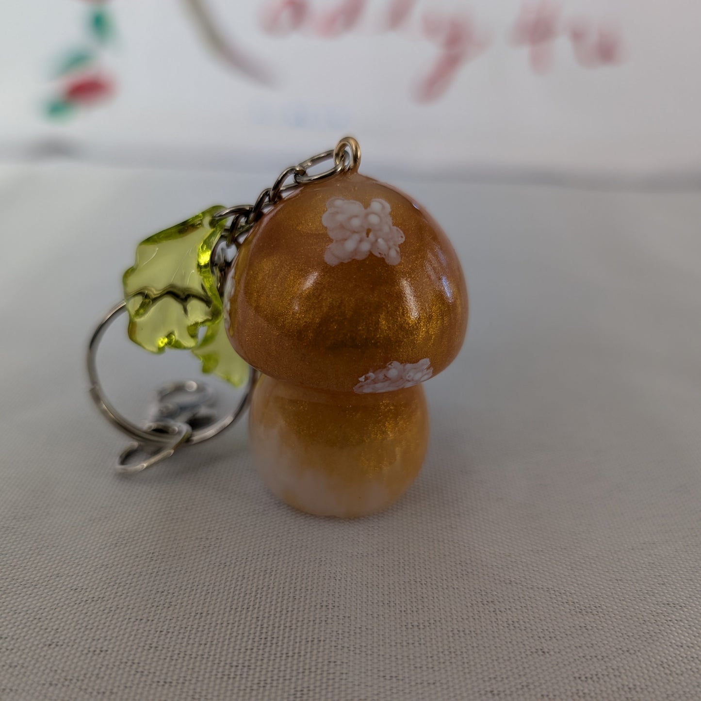 Keychain - Resin mushroom B