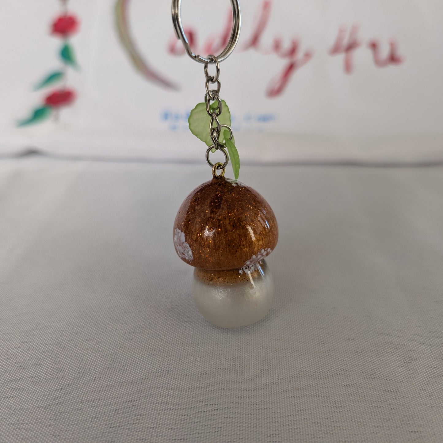 Keychain - Resin mushroom B