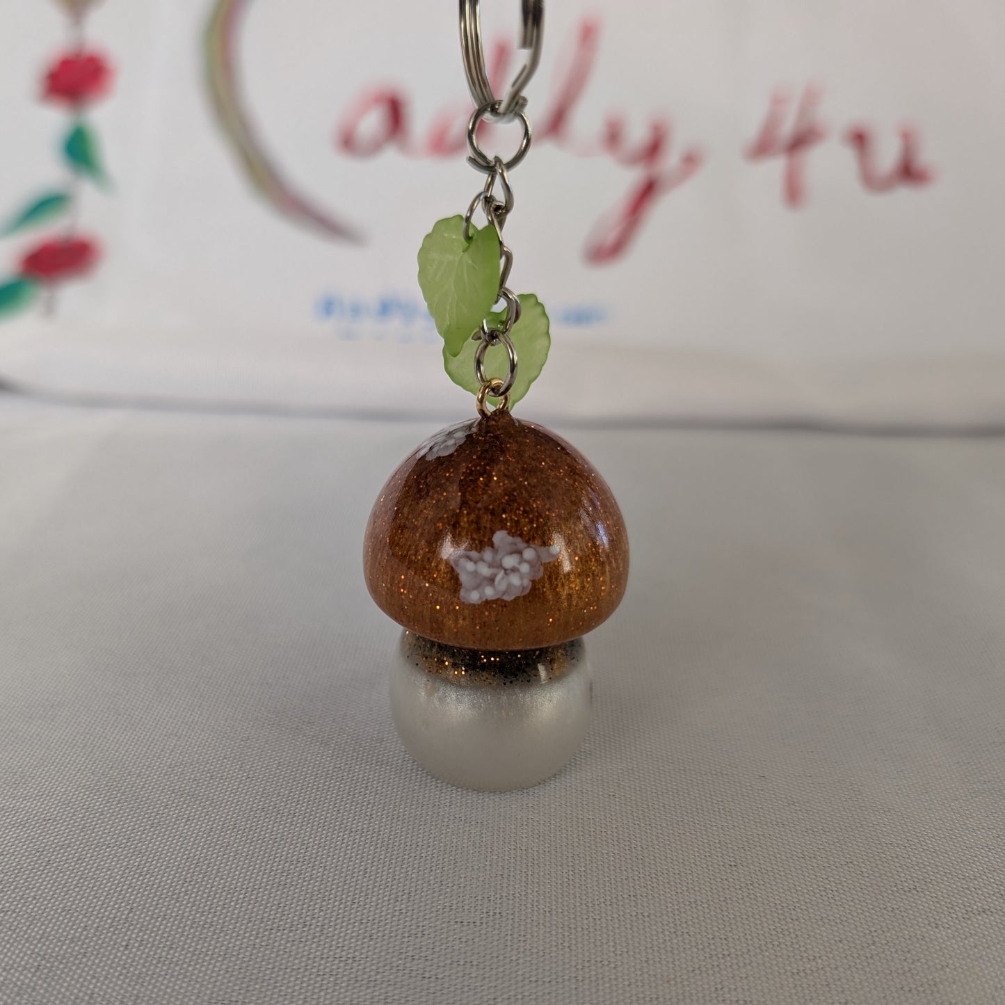Keychain - Resin mushroom B