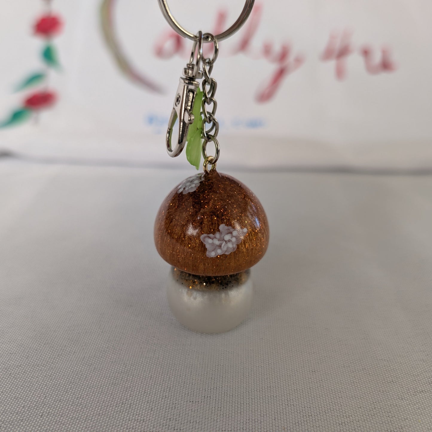Keychain - Resin mushroom B